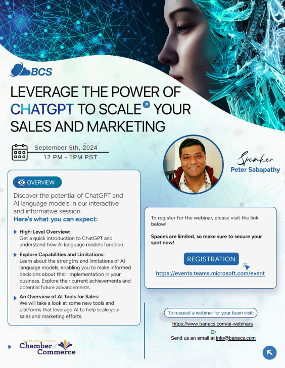 Poster for Leveraging the Power of ChatGPT to Scale your sales and marketing